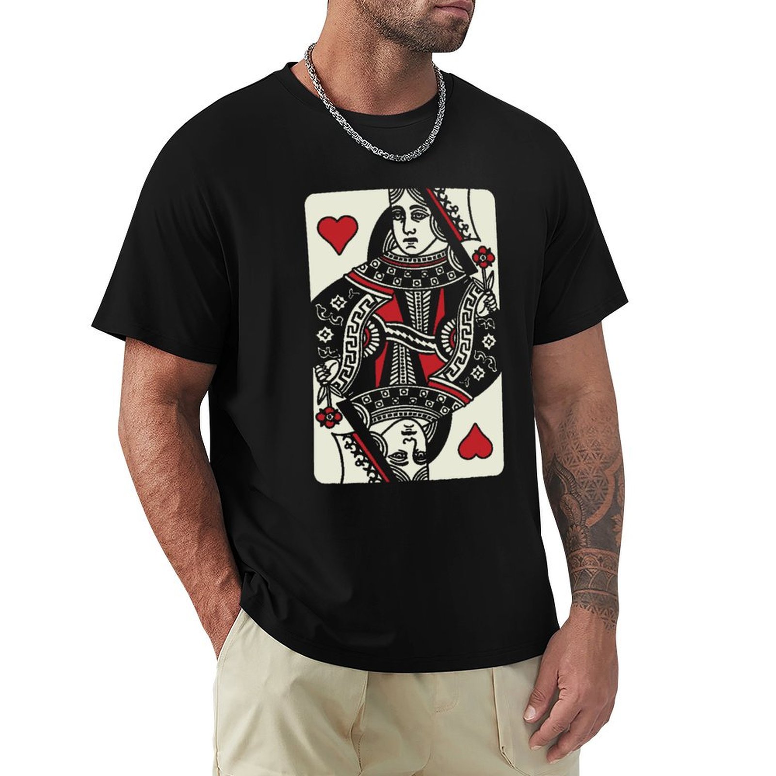 Queen Street Fashion - Queen of Hearts 티셔츠 스트리트 패션