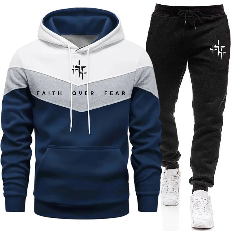 Faith Over Fear 남성용 트랙수트 후드 티셔 - Street Fashion Art 리뷰 및 가격
