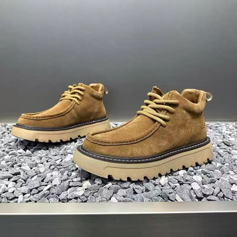 가을 겨울 남성 플랫폼 부츠 디자이너 논슬립 모터사이클 - Street Fashion Walking 리뷰 및 가격