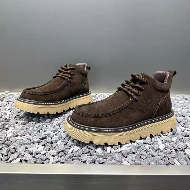가을 겨울 남성 플랫폼 부츠 디자이너 논슬립 모터사이클 - Street Fashion Walking 리뷰 및 가격