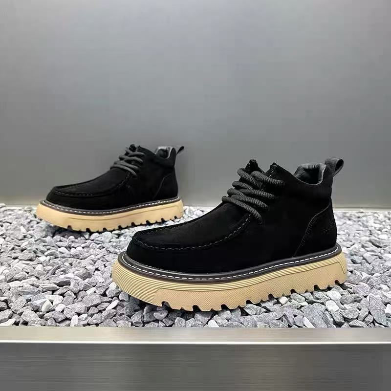 가을 겨울 남성 플랫폼 부츠 디자이너 논슬립 모터사이클 - Street Fashion Walking 리뷰 및 가격
