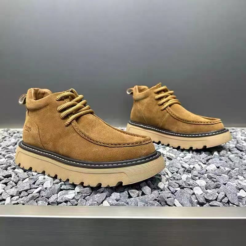 가을 겨울 남성 플랫폼 부츠 디자이너 논슬립 모터사이클 - Street Fashion Walking 리뷰 및 가격