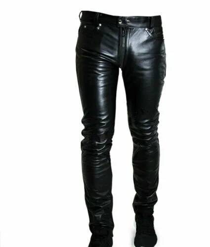 남성용 컬러 2024 PU 신상 지퍼 캐주얼 가죽 바지 - Queen Street Fashion 리뷰 및 가격