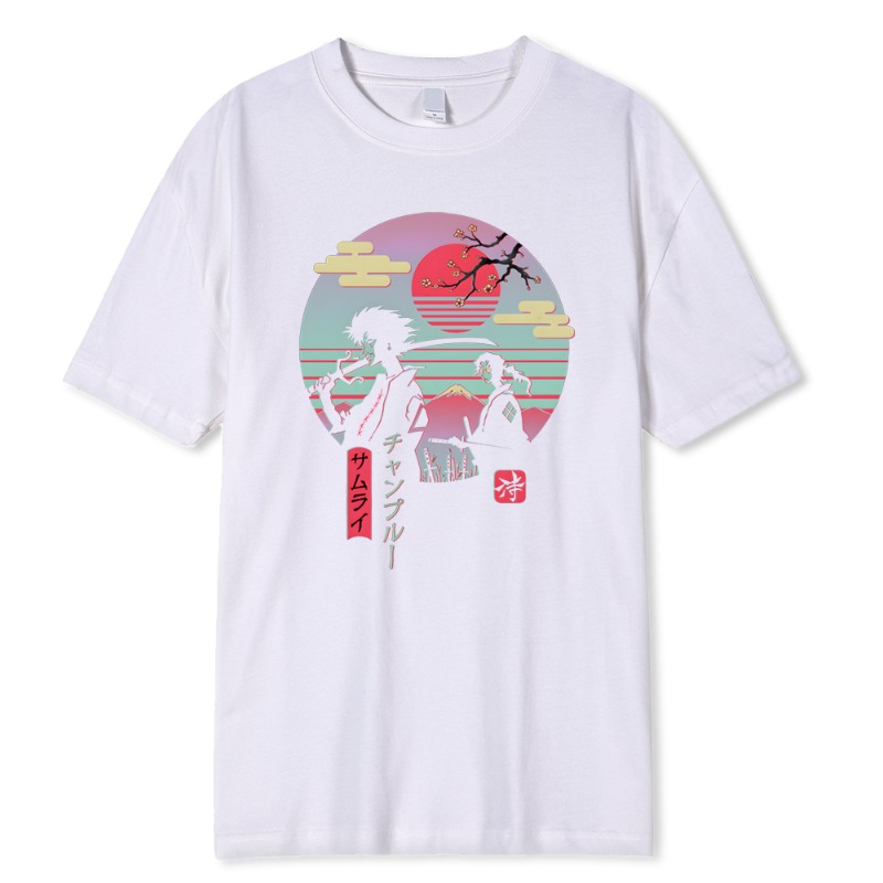 2 일본 사무라이 워킹 홈 힙합 프린트 남성 탑 패션  - Street Fashion Walking 리뷰 및 가격