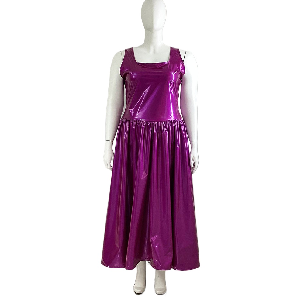 여성용 PVC 탱크 원피스, 민소매 핏 및 플레어 원피 - Queen Street Fashion 리뷰 및 가격