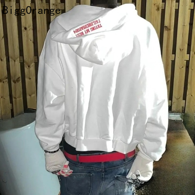 스웨터 코트 라인 석 수 놓은 지퍼 까마귀 미국 패션  - Street Fashion Elements 리뷰 및 가격