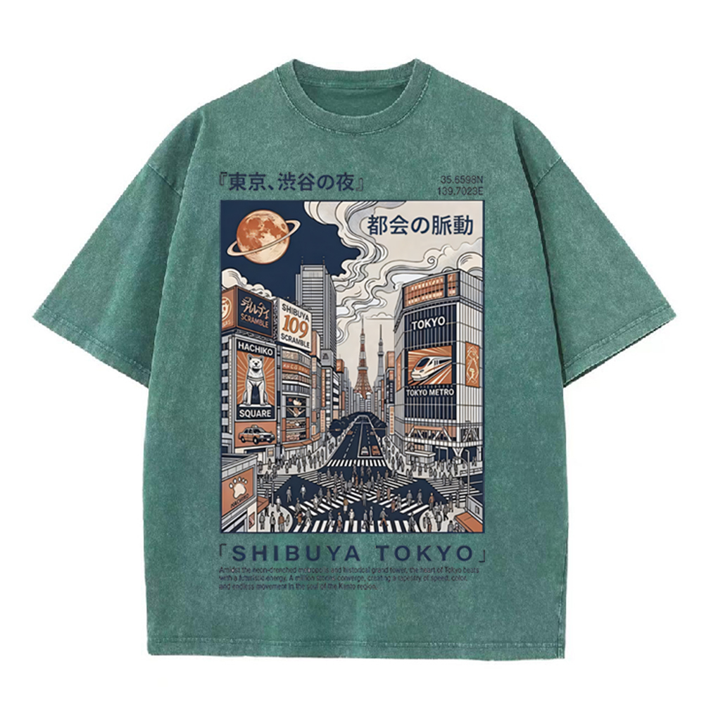 2026 빈티지 워시드 베이지 도쿄 시부야 시티 스트리 - Street Fashion Shibuya 리뷰 및 가격
