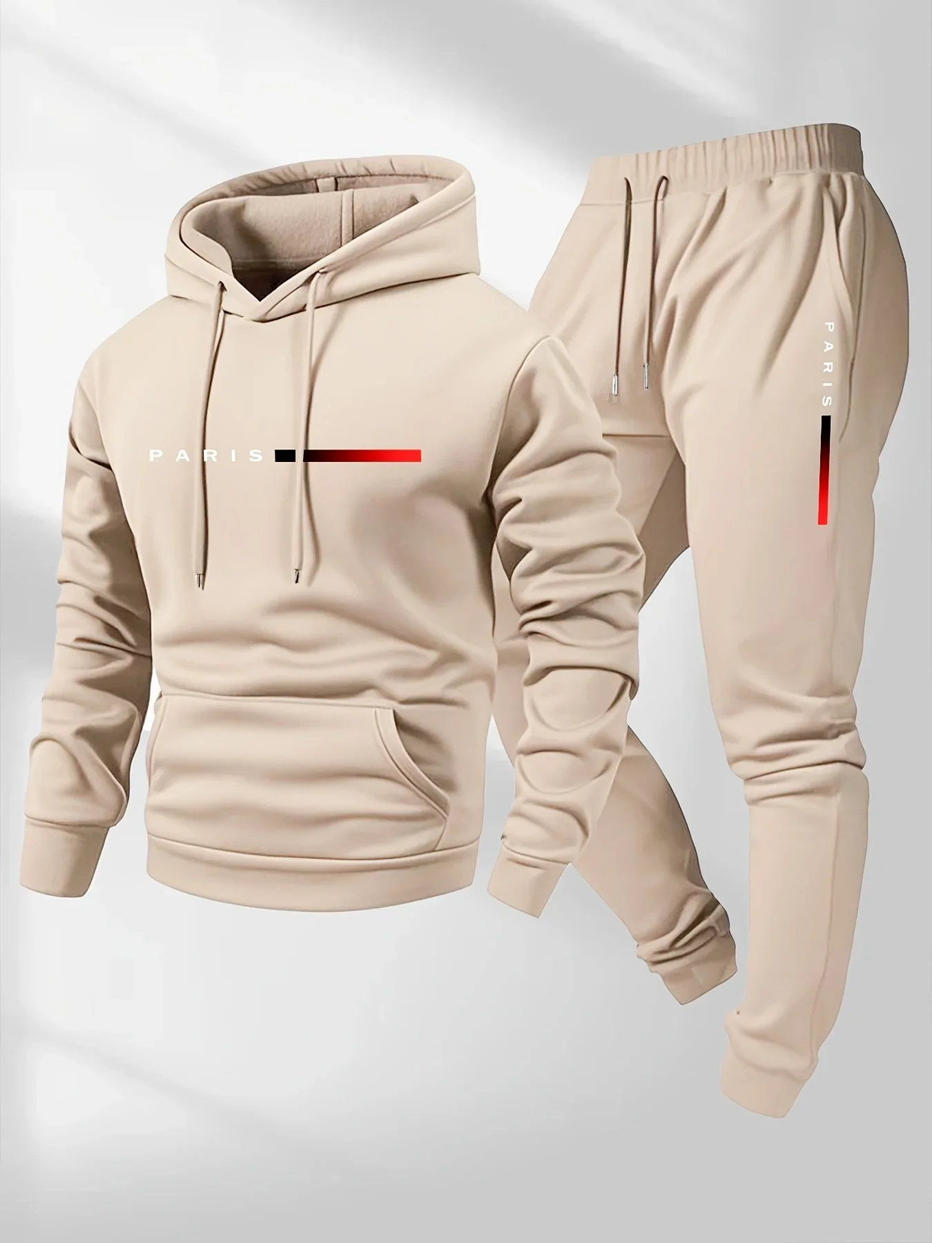 새로운 트렌드 스트리트 패션 레터 프린트 스포츠웨어 세 - Street Fashion For Man 리뷰 및 가격