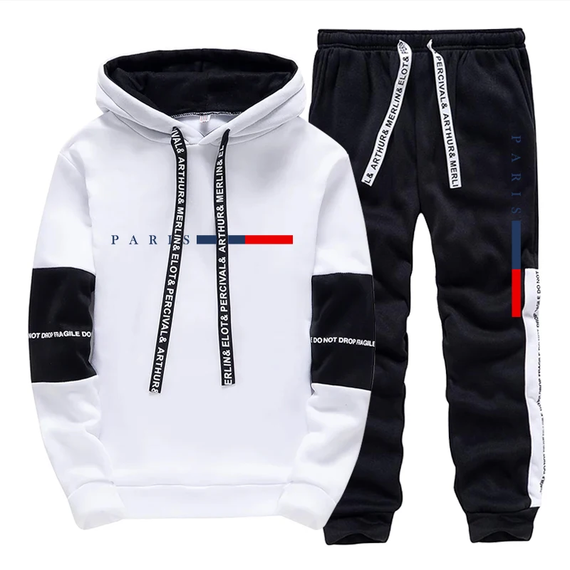 남성 세트/후드티/바지 파리 패션 가을 겨울 캐주얼 스 - Street Fashion For Man 리뷰 및 가격