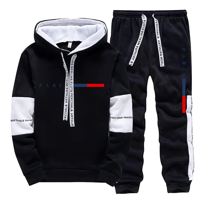 남성 세트/후드티/바지 파리 패션 가을 겨울 캐주얼 스 - Street Fashion For Man 리뷰 및 가격