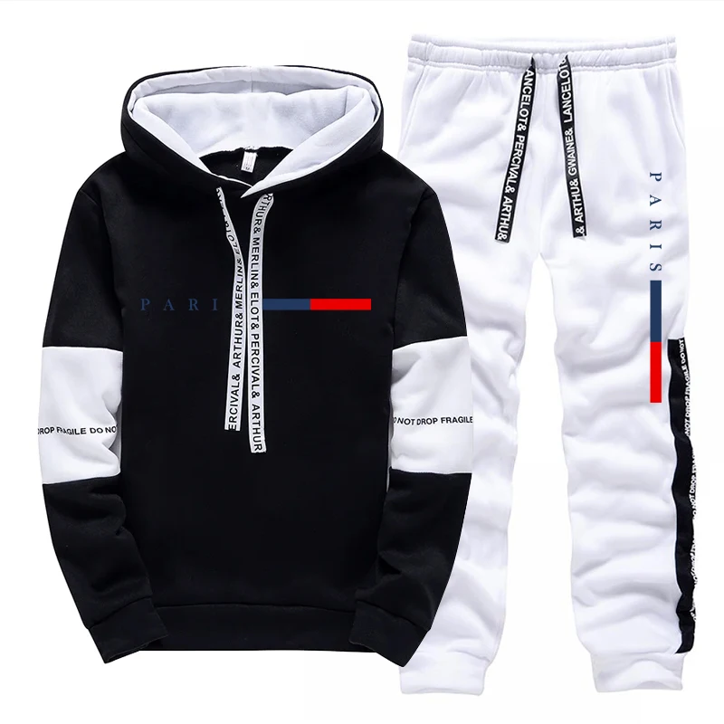 남성 세트/후드티/바지 파리 패션 가을 겨울 캐주얼 스 - Street Fashion For Man 리뷰 및 가격