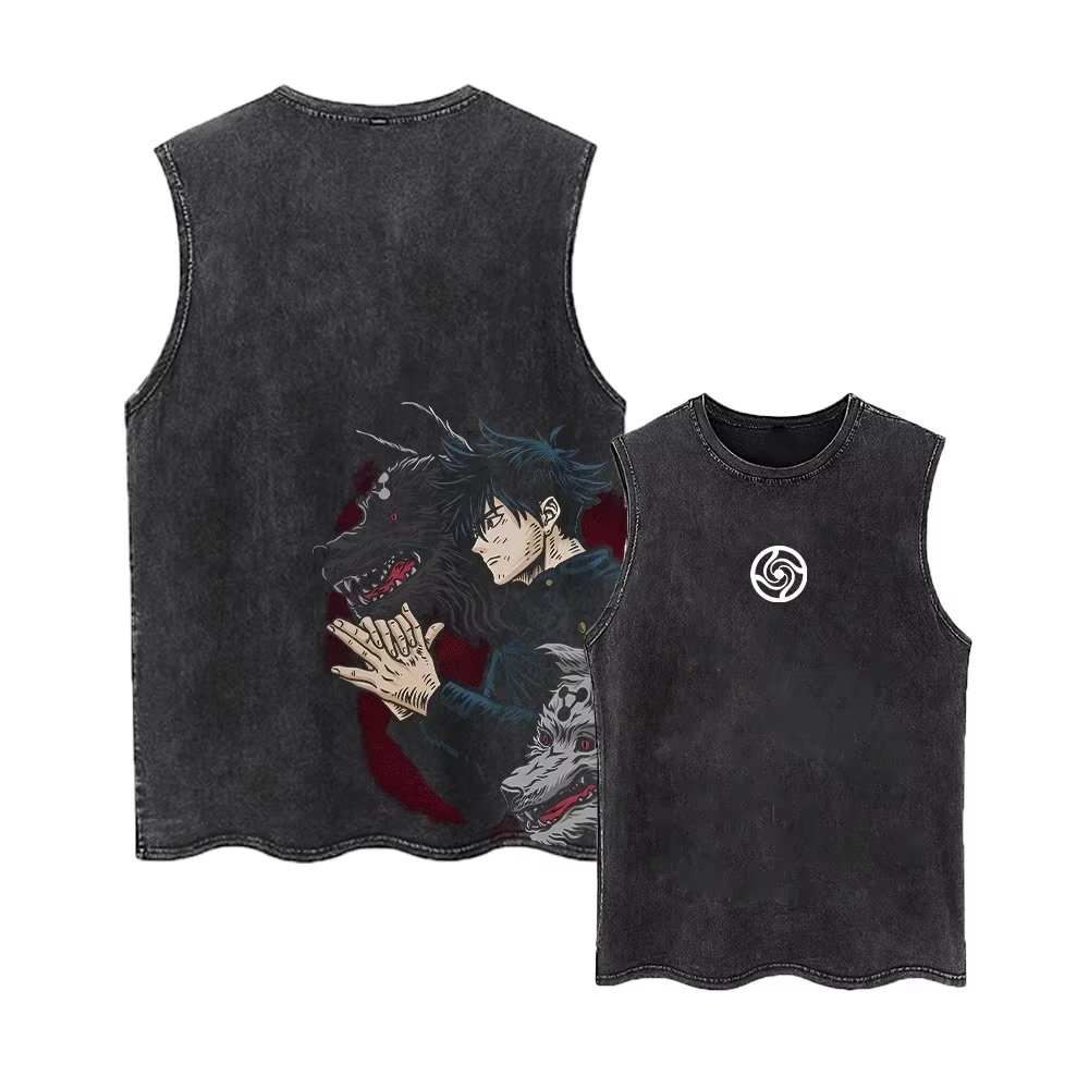 2026 주술회전 여름 짐 베스트 애니메이션 탱크탑 남 - Street Fashion Vest 리뷰 및 가격